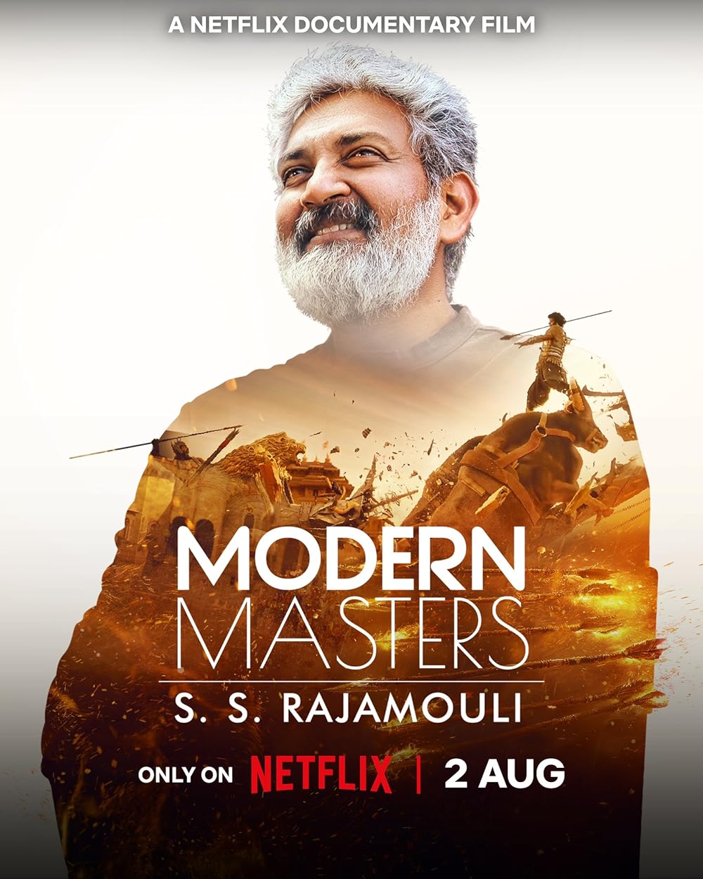 Modern Masters: S. S. Rajamouli (August 2) - Streaming on NetflixA biographical documentary, Modern Masters delves into the illustrious career of the visionary Indian filmmaker S.S. Rajamouli, renowned for his groundbreaking works such as Baahubali and RRR. It offers a captivating exploration of Rajamouli’s creative journey, starting from his humble beginnings to his rise as a titan in the world of cinema.