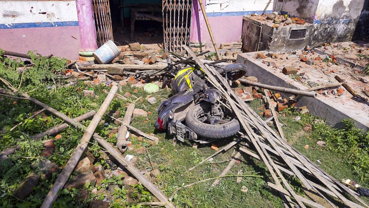 In the face of the fury, the police team took shelter at a nearby house but when the mob was about to set it on fire, they fired one round in self-defence, Yadav said