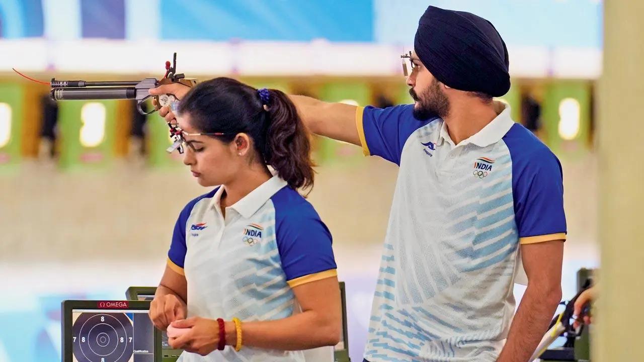 Manu Bhaker
The shooter along with Sarabjot Singh managed to claim the team bronze medal in the 10m air pistol competition on Tuesday. The duo defeated South Korea by 16-10 to secure another medal for the country