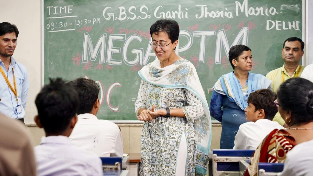 IN PHOTOS: Delhi education minister Atishi interacts with parents at Mega PTM