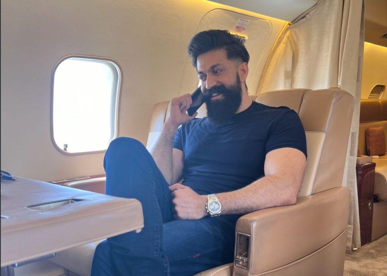 This recent picture is from when Yash visited Mumbai for the grand Ambani wedding. In this pic, the actor is seen in a heavy beard look, sparking speculation about his appearance for Toxic