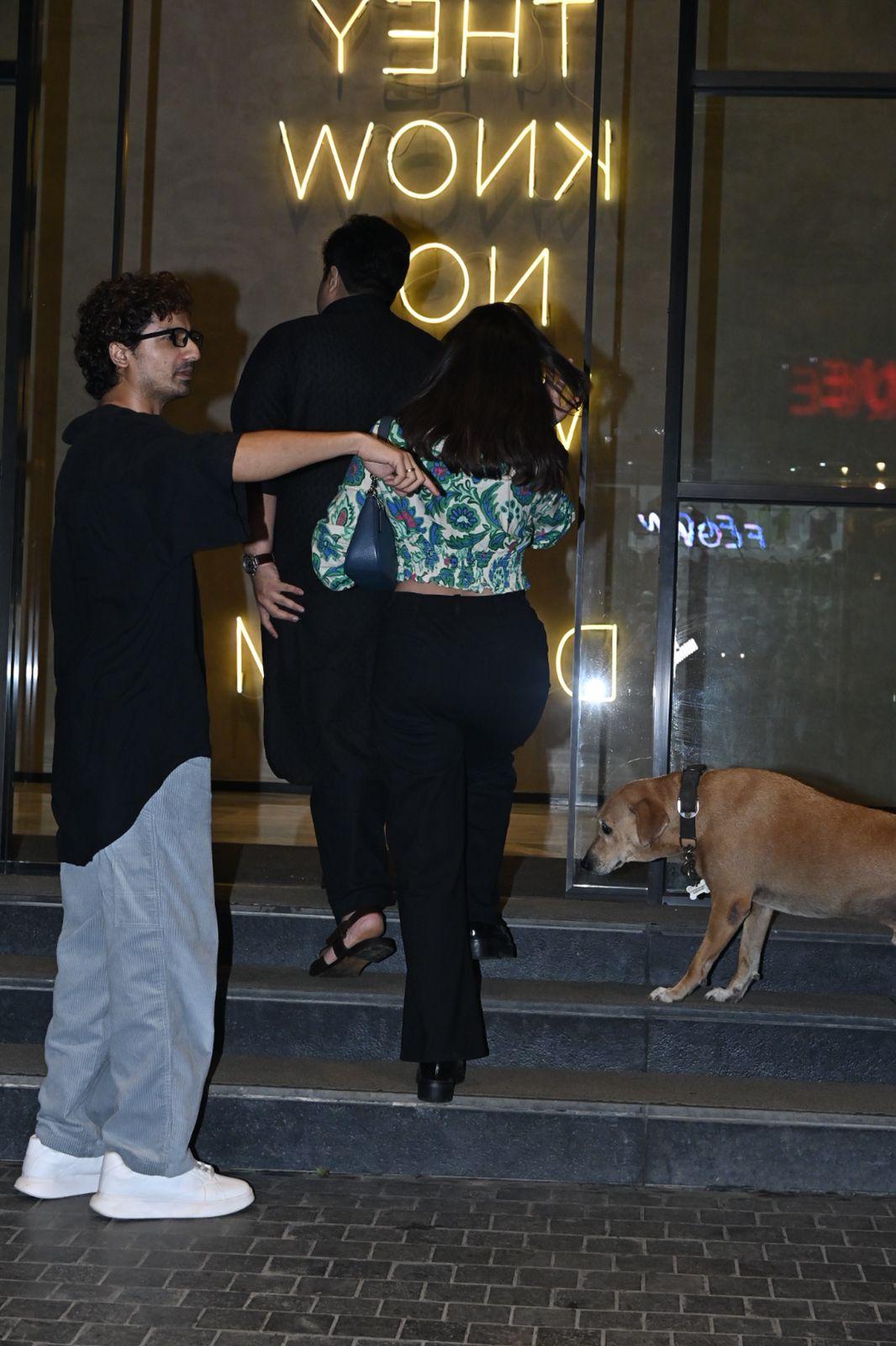 Priyanshu Painyuli was clicked outside as he attended the screening of Mirzapur 3