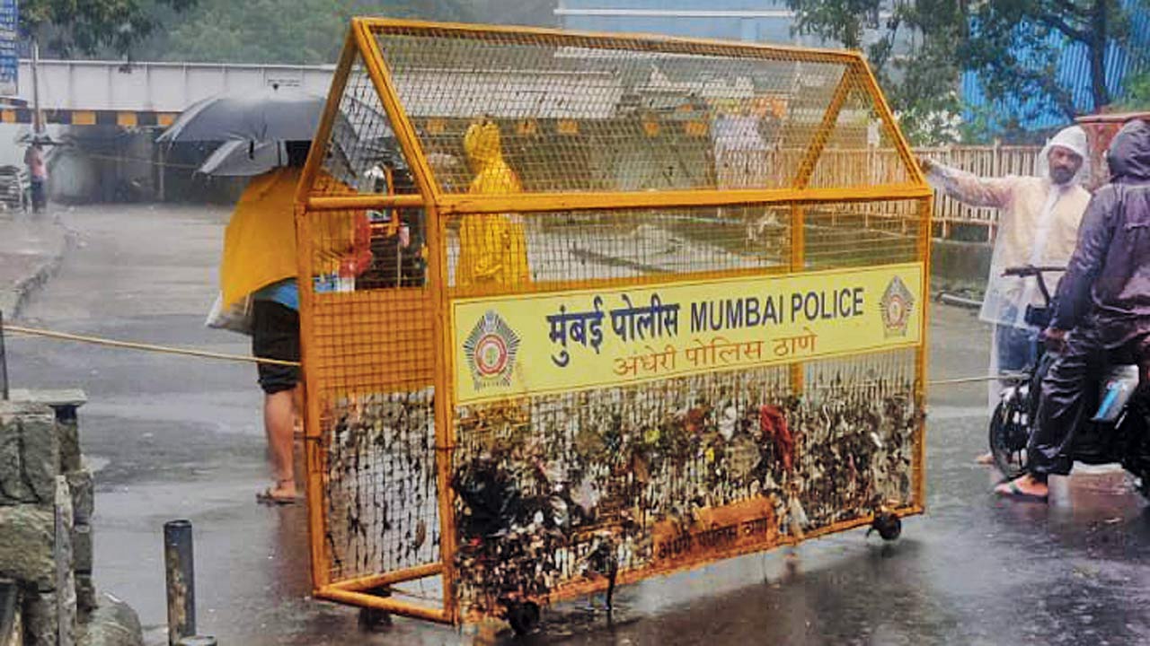 The Andheri subway, which is prone to flooding, on Friday 