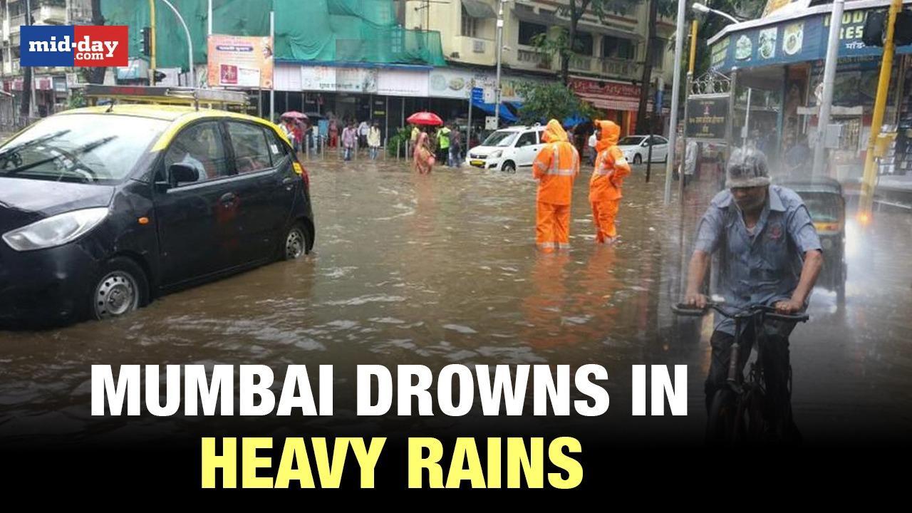 Mumbai Rains: Scary Scenes In Mumbai Due To Overnight Rainfall
