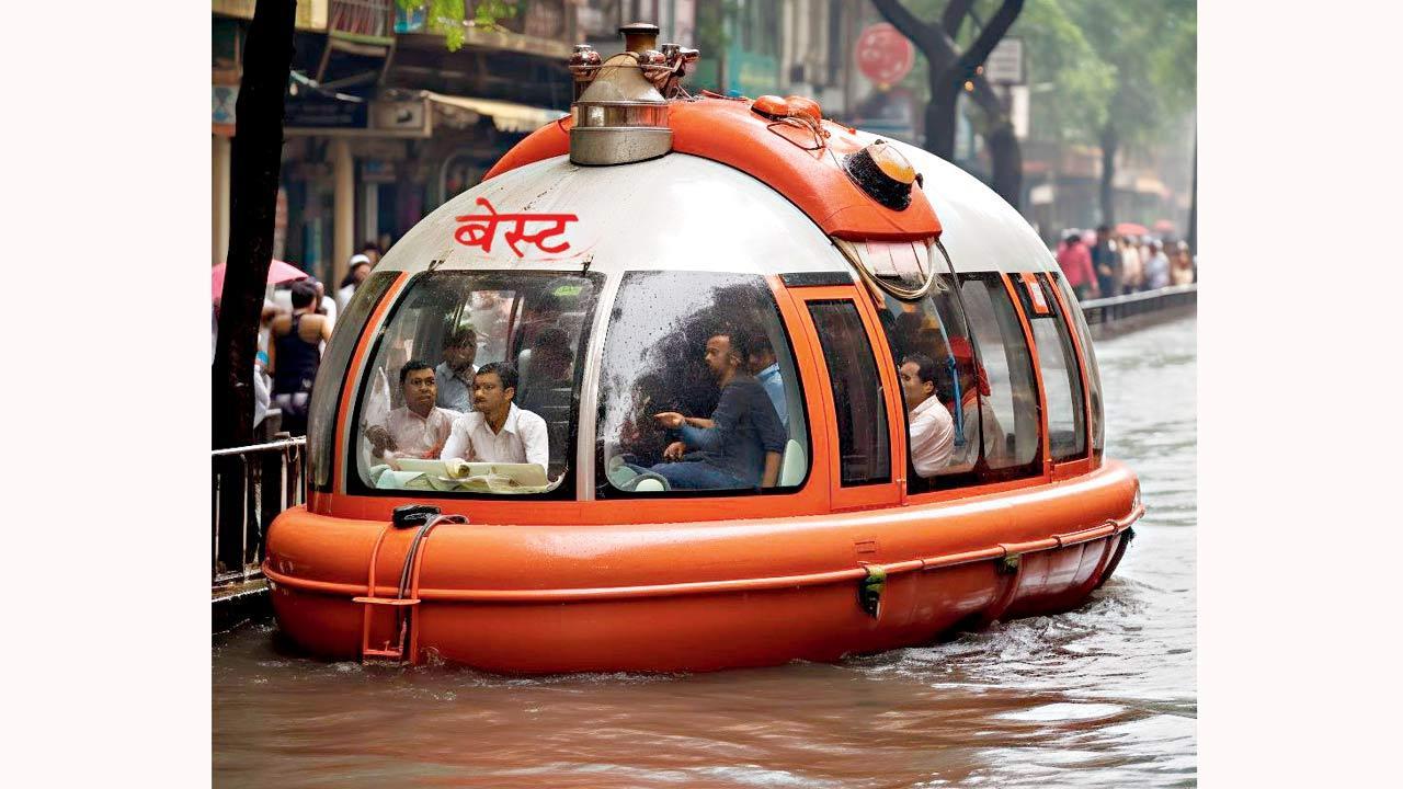 Mumbai re-imagined through the lens of AI