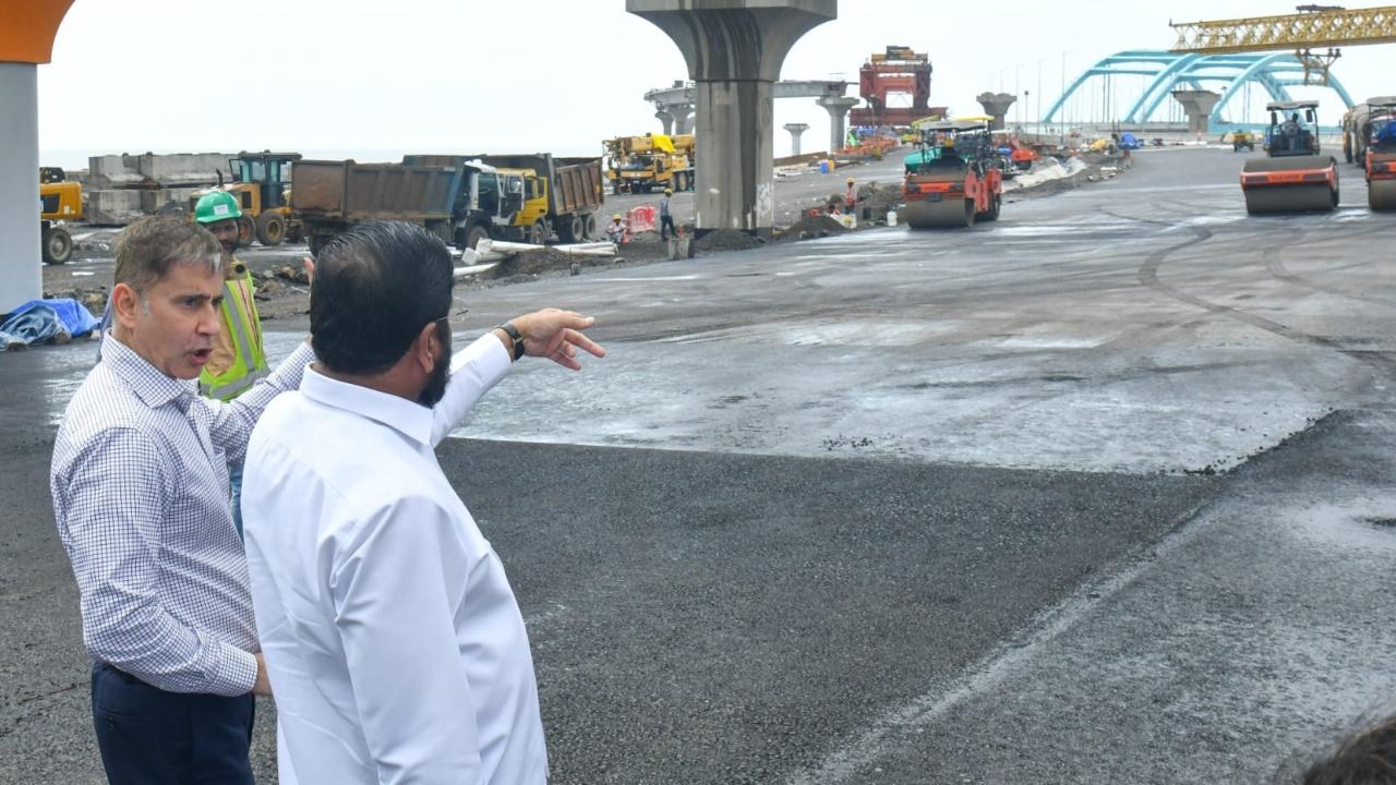 Earlier in the day, Maharashtra Chief Minister Eknath Shinde inspected the stretch in the presence of municipal commissioner Bhushan Gagrani and other senior officials