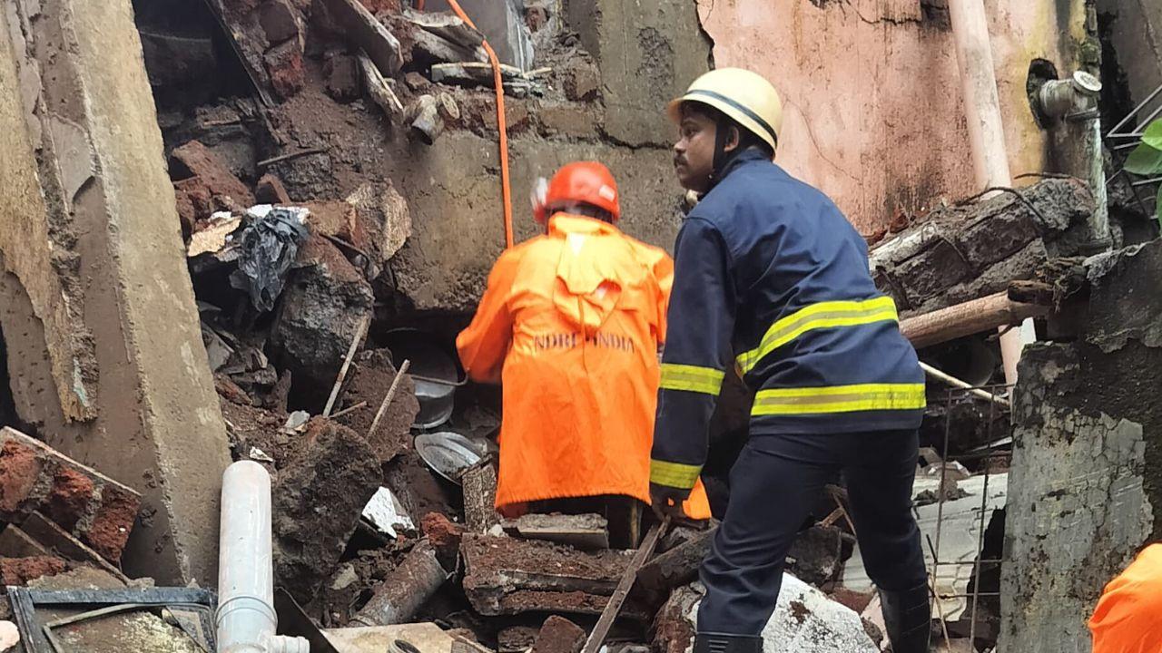 Two individuals, a man and a woman, were rescued from under the debris of the Belapur building around 6 am. They have been identified as Lal Mohammad (22) and Rukhsana (21). Both were admitted to the hospital for treatment.