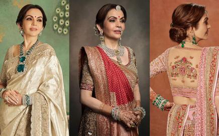 Nita Ambani's best outfits at Anant-Radhika's wedding festivities 