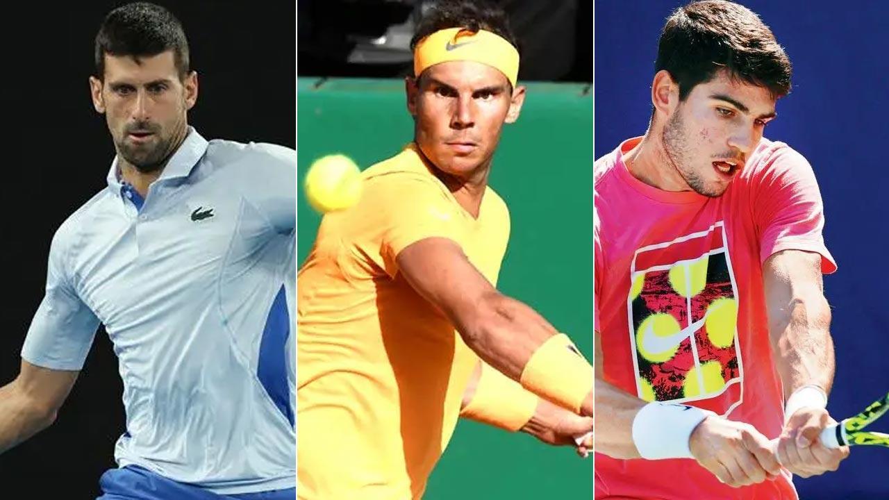 Djokovic, Nadal, Alcaraz in action today