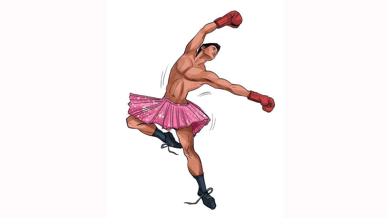 When a boxer swings to a beat
