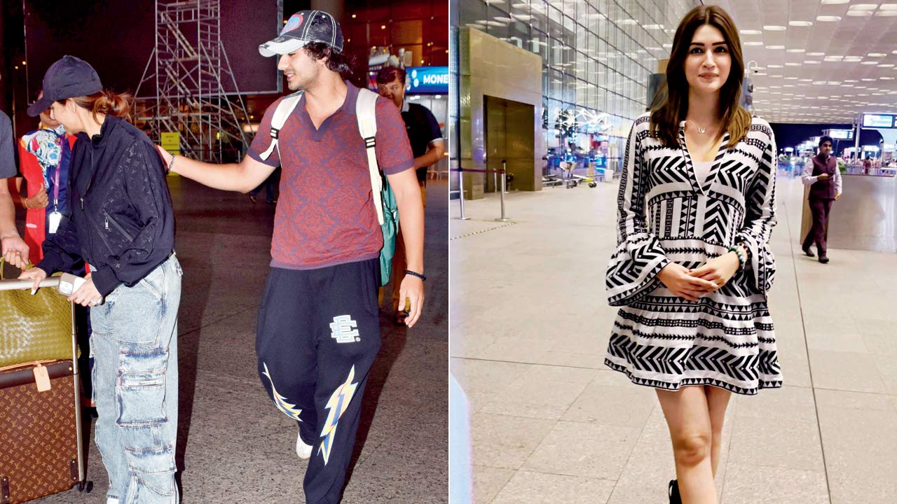 Mom’s protector: Malaika Arora with Arhaan Khan; All my bags are packed: Kriti Sanon