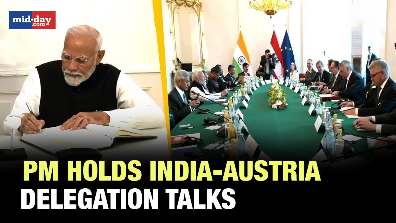 PM Modi In Austria: PM holds delegation level talks between India and Austria
