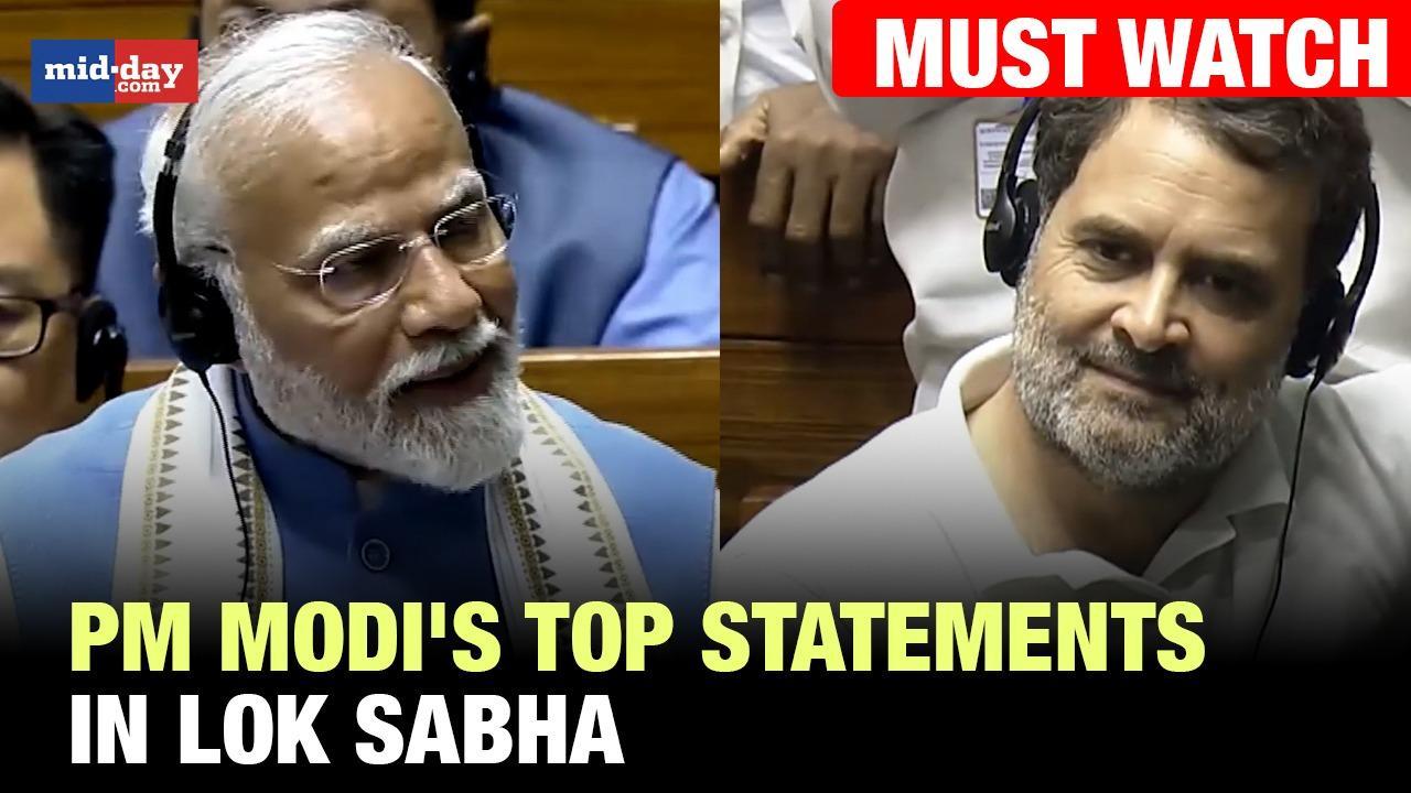 Watch PM Modi's Top Statements In Lok Sabha 