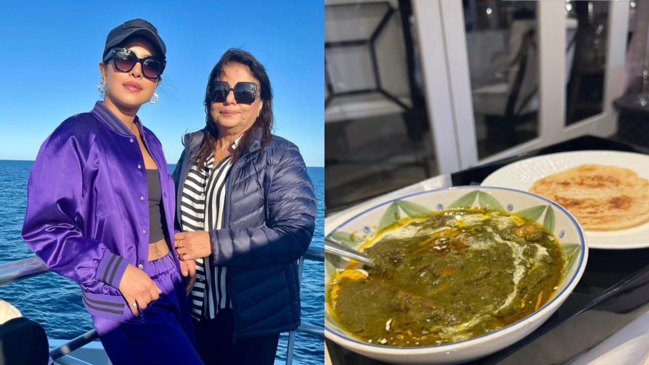 Priyanka Chopra enjoys home-cooked meal by mom Madhu Chopra