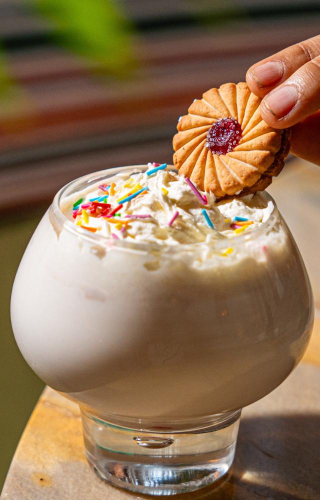 Pair these dishes with the a scrumptious Jim Jam Milkshake 
