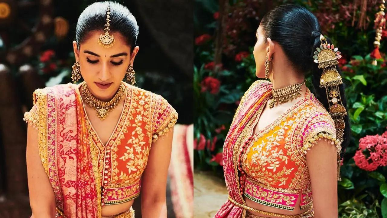 On Wednesday, the family organised a spectacular mausalu or mameru ceremony at Antilia in Mumbai. Radhika looked stunning as always in a beautifully embroidered lehenga