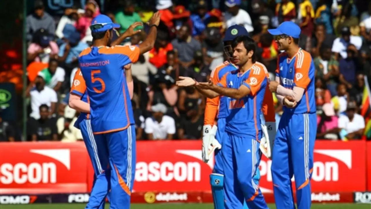 India's Squad: Shubman Gill (captain), Yashasvi Jaiswal, Abhishek Sharma, Ruturaj Gaikwad, Sanju Samson (wk), Shivam Dube, Rinku Singh, Washington Sundar, Ravi Bishnoi, Avesh Khan, Mukesh Kumar, Riyan Parag, Dhruv Jurel, Khaleel Ahmed, Tushar Deshpande