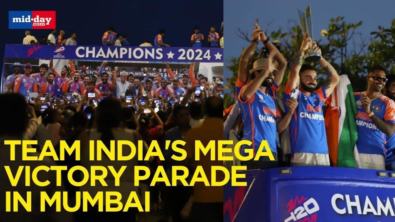 Team India's Victory Parade After T20 World Cup Win At Mumbai's Marine Drive