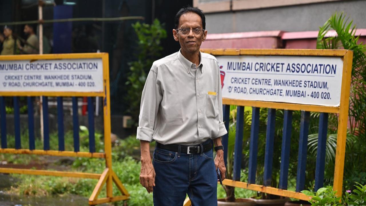 Former Mumbai cricketer Milind Rege was also present at the Wankhede Stadium