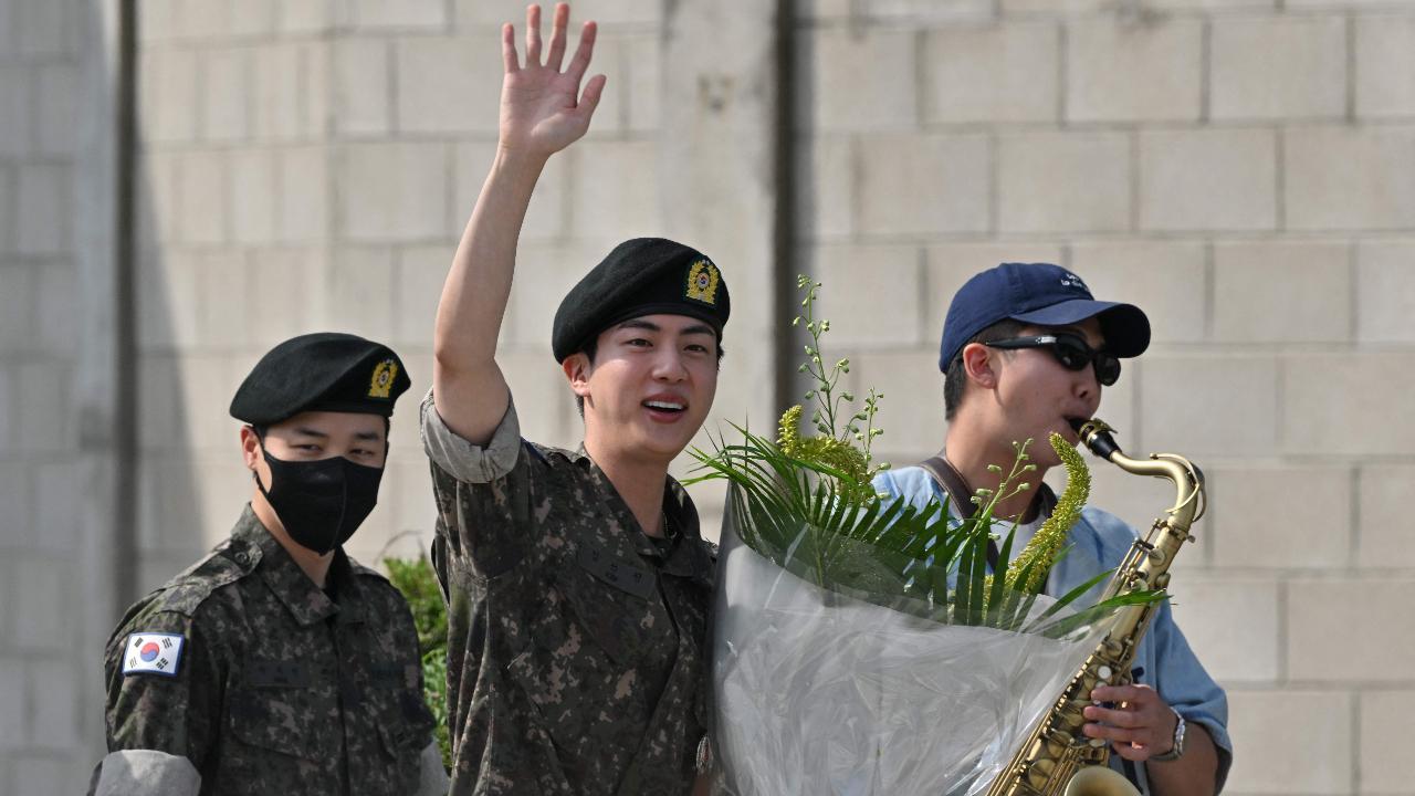 BTS: Jin reveals he didn't realize RM was playing 'Dynamite' on the saxophone during his military discharge