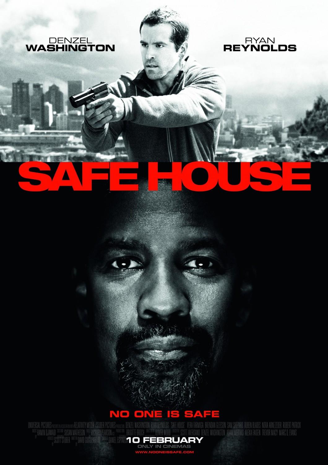 Safe House: Safe House, directed by Daniel Espinosa, has its flaws, but it’s saved by the star power of Denzel Washington and Ryan Reynolds.