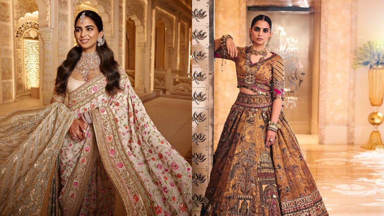 In Pics: Isha Ambani's jaw-dropping looks from Anant-Radhika's wedding