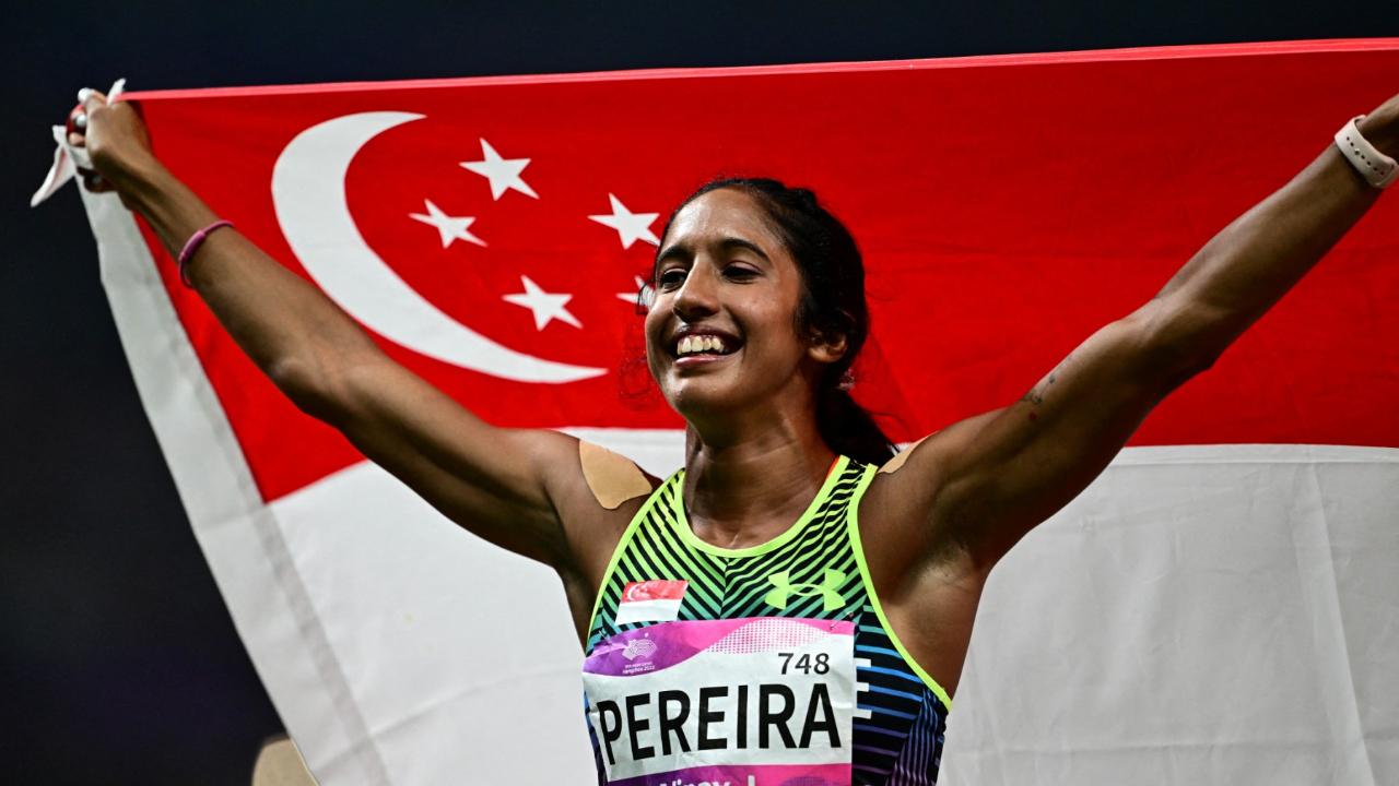 Shanti PereiraKnown as Singapore's Sprint Queen, Veronica Shanti Pereira has her roots in Kerala. Her grandparents hailed from Vettukad near Thiruvananthapuram. But after Shanti's grandfather got a job in Singapore, the couple migrated from India. Last year, Pereira ended Singapore's 49-year-long wait for a track and field medal at the Asian Games, after she clinched a silver in women's 100m. Awarded the 'Sportswoman of the Year' at the Singapore Sports Awards, Pereira will be one of the Lion City's two flag-bearers at the Paris Olympics opening ceremony. She will compete in the women's 100m race in Paris
