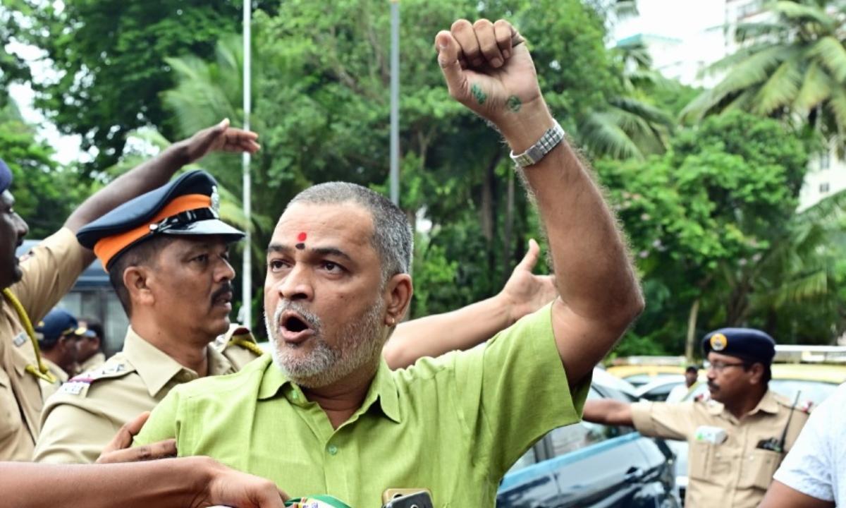 IN PHOTOS: Sharad Pawar-led NCP workers protest against Union Budget
