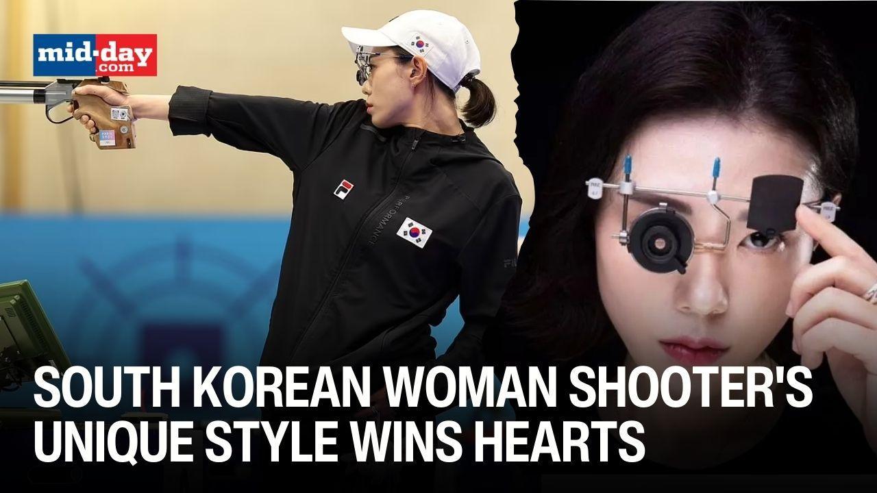 Air pistol silver medalist Kim Ye-Ji captivates people with her shooting style