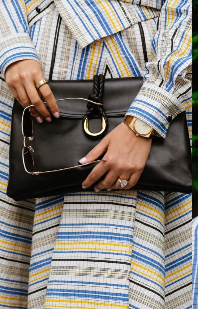 She carried a chic bag along with her outfits