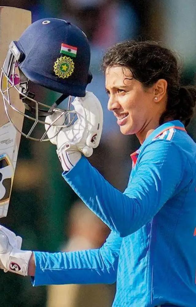 Indian women`s team vice-captain Smriti Mandhana was named the `Women`s Player of the Month` by the ICC