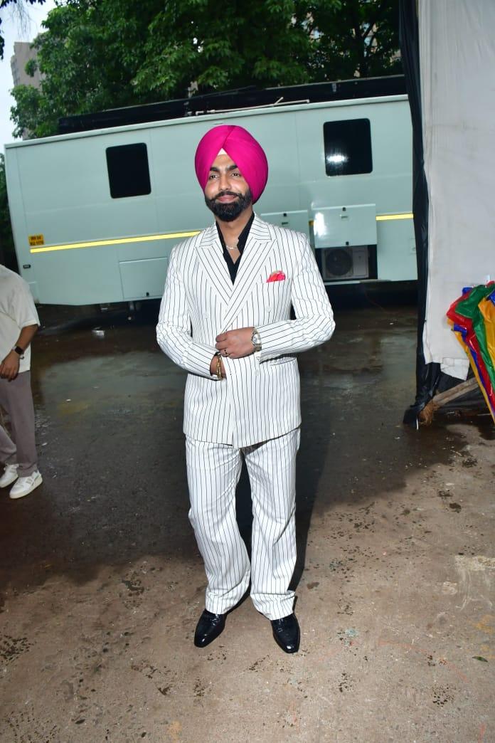 Ammy Virk opted for a three-piece suit to ace his look
