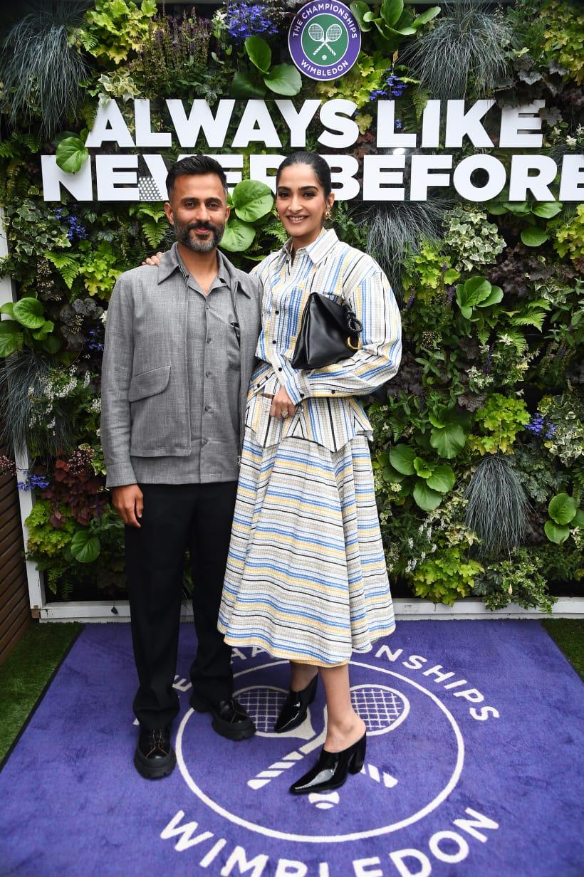 As several Indian actors served desi looks back home in Mumbai at the Anant Ambani-Radhika Merchant wedding, Sonam Kapoor went on a tennis court date with hubby Anand Ahuja on Saturday.