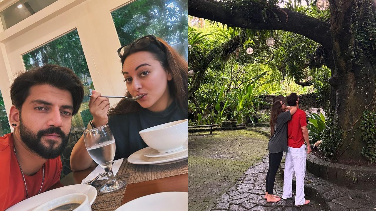 Sonakshi Sinha, Zaheer Iqbal celebrate one month of marriage in Philippines with detox treatments and massages, see pics