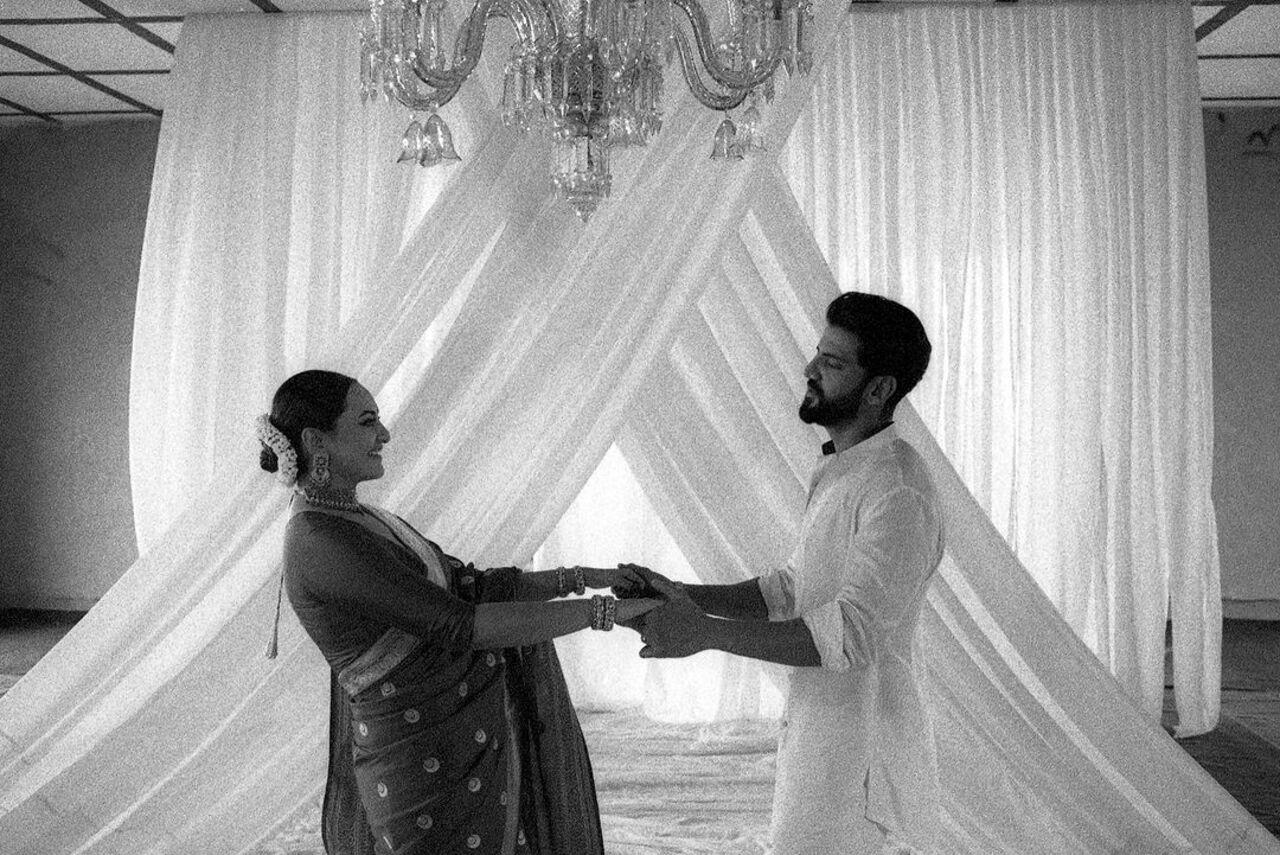 The couple's photos radiate happiness and contentment, capturing the essence of their love story.