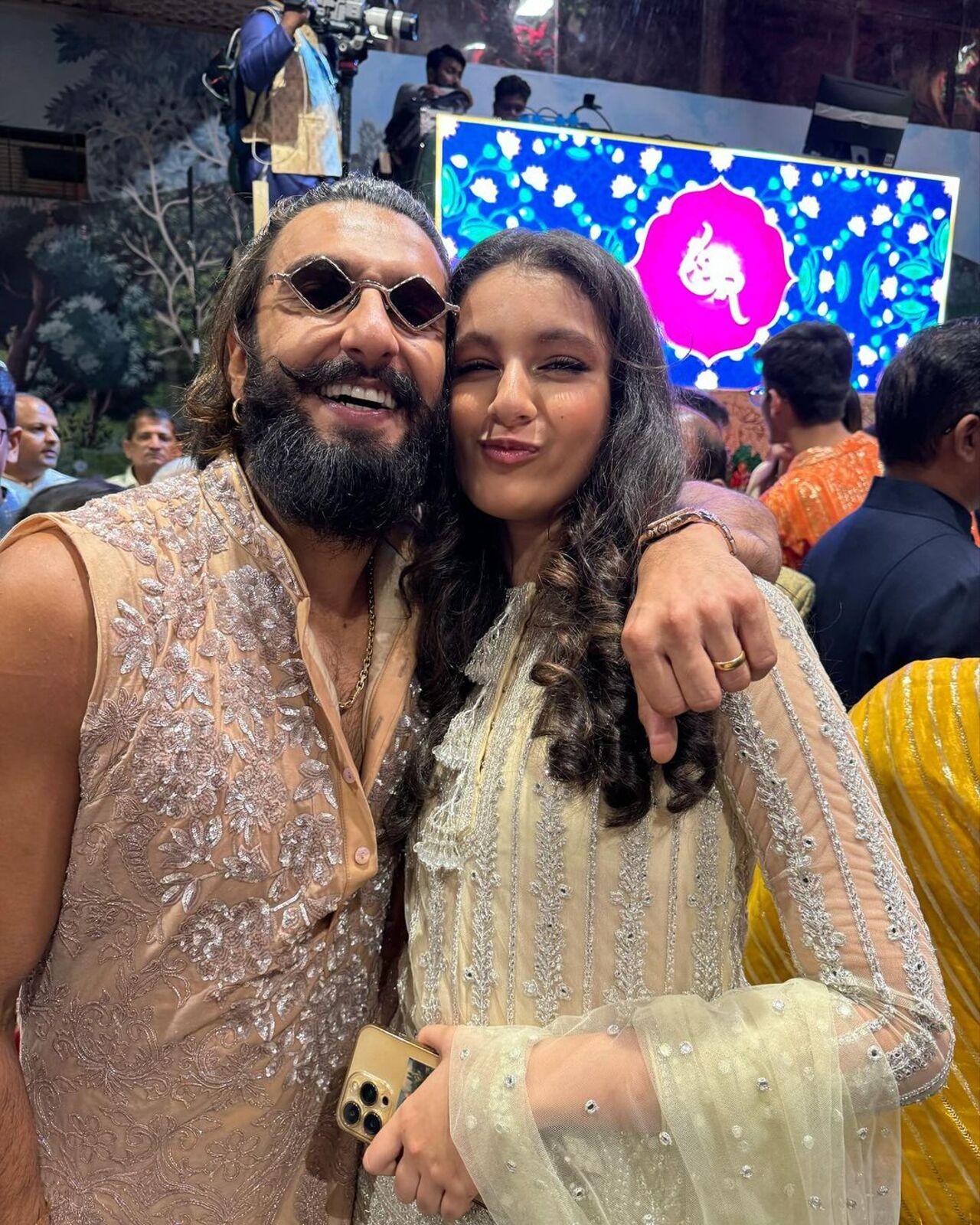 Ranveer Singh and Sitara give buddy vibes as they pose together at the party