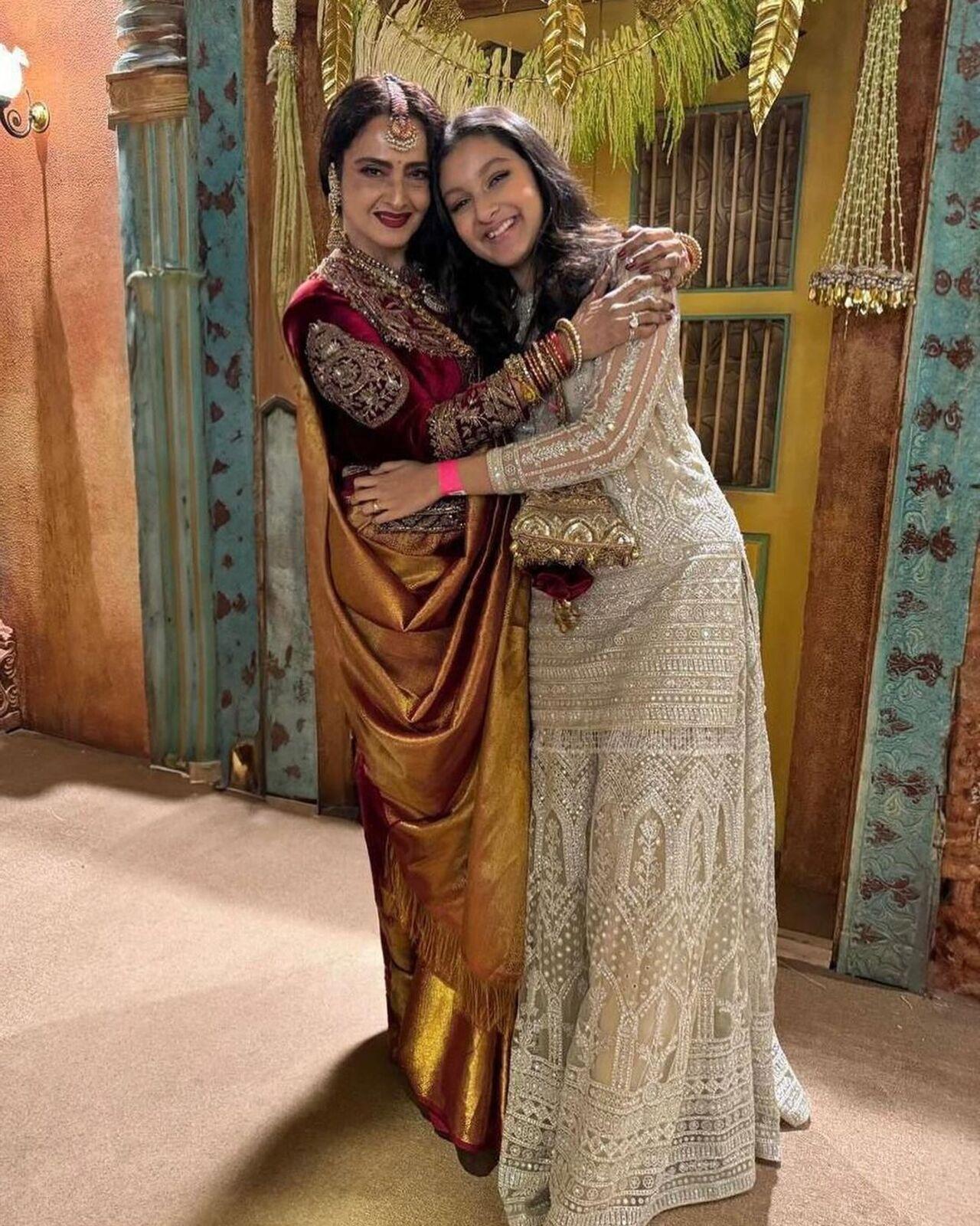 Rekha and Sitara make for a cute picture