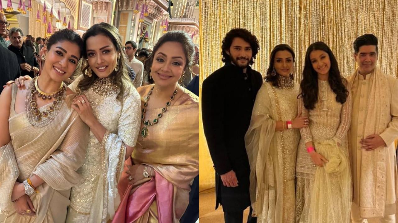 Inside pics of South celebs at Anant Ambani-Radhika Merchant wedding