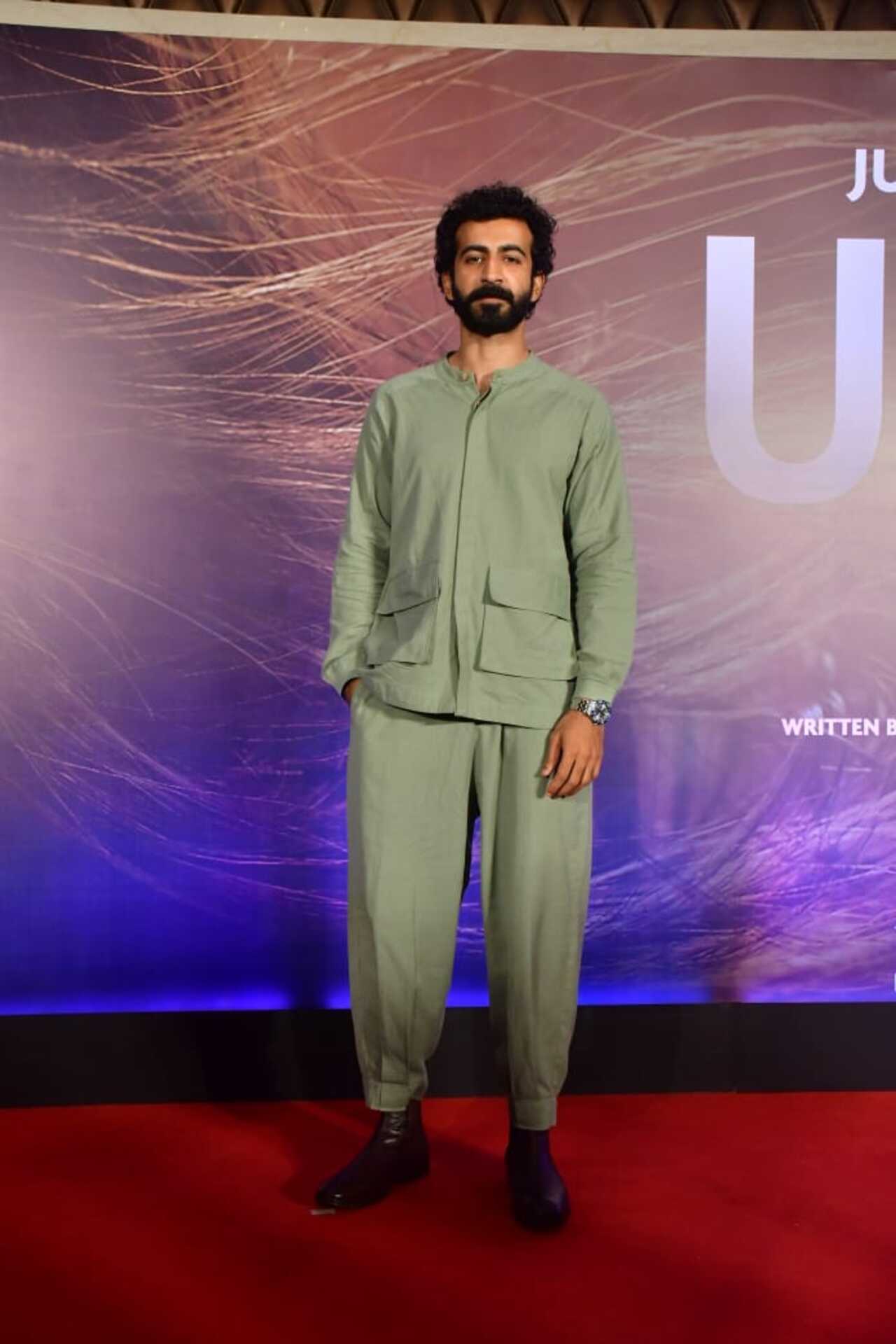 Roshan Mathew at the trailer preview of his film 'Ulajh'