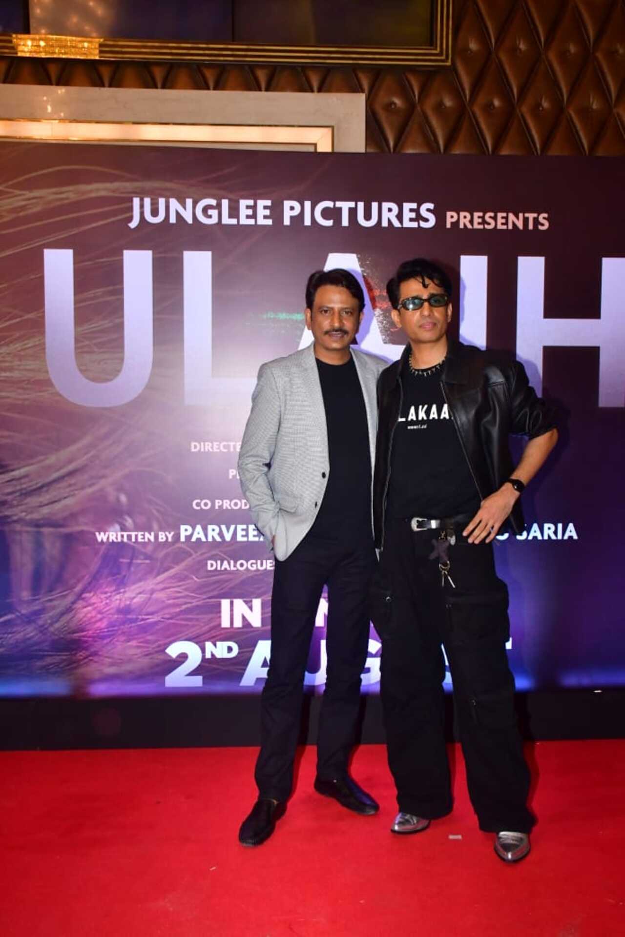 Rajesh Tailang and Gulshan Devaiah strike a cool pose at the Ulajh event