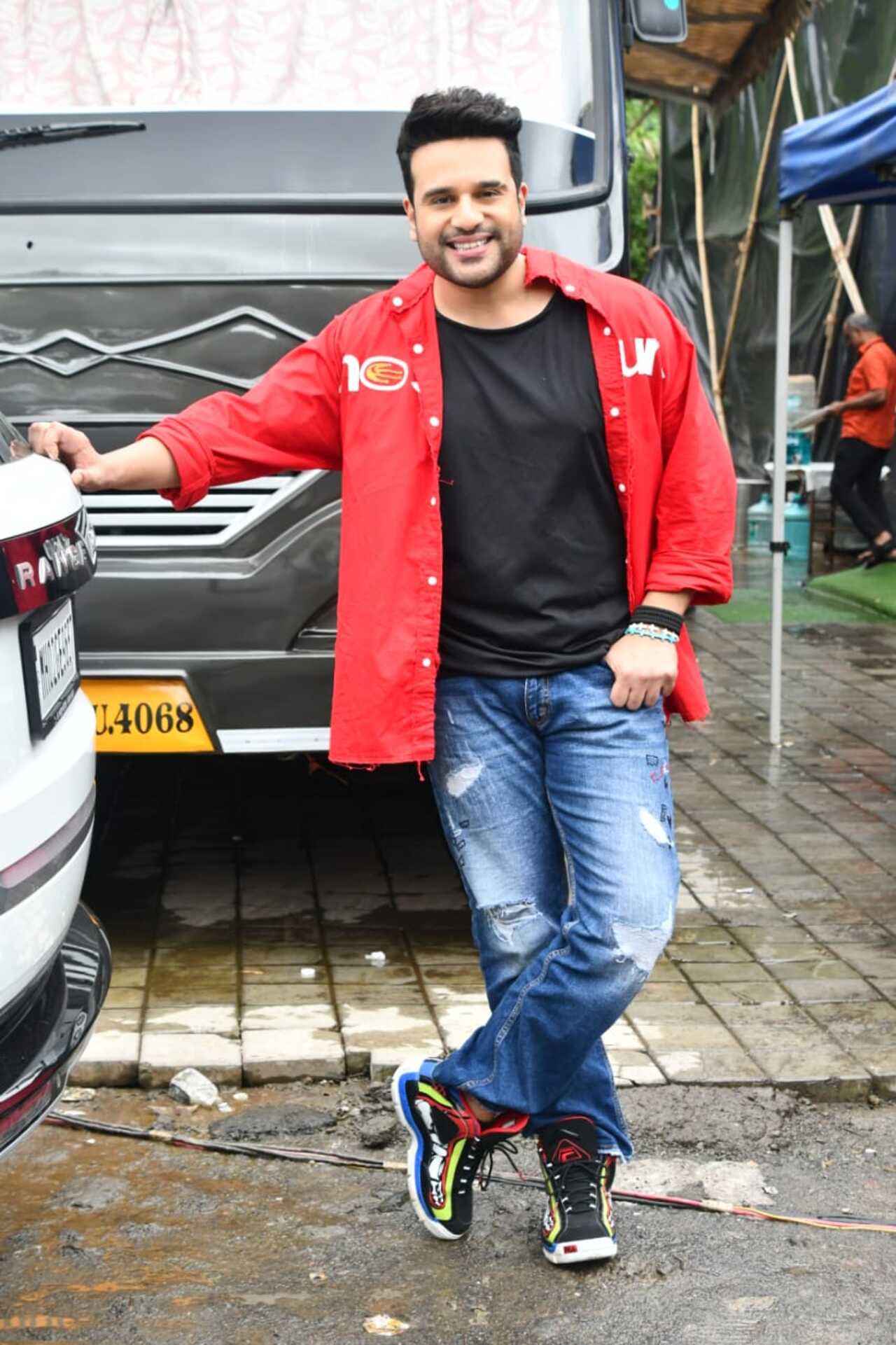 Krushna Abhishek spotted on the sets of Laughter Chefs