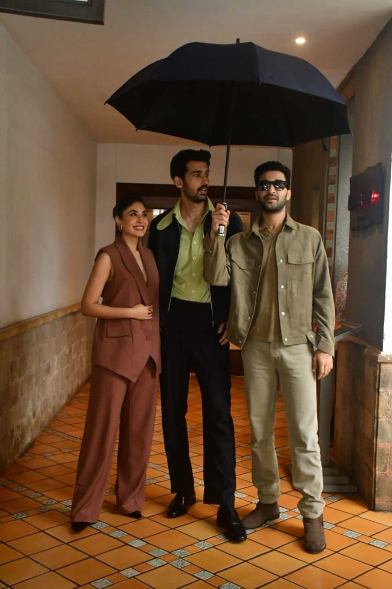 Gyaarah Gyaarah cast Kritika Kamra, Dhairya Karwa and Raghav Juyal at the promotions of their web series