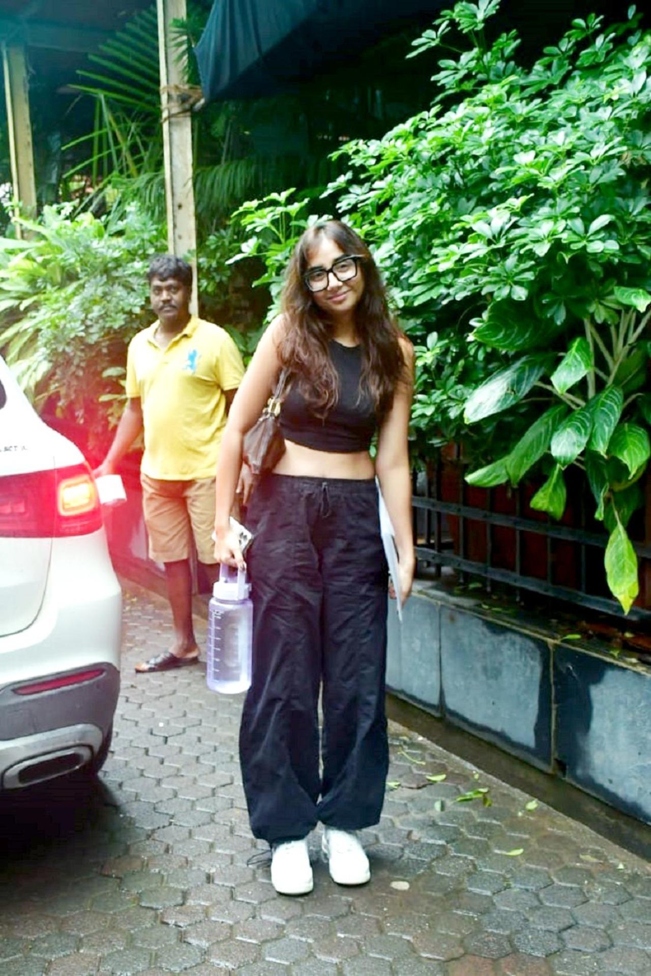 Youtuber and actor Prajakta Koli was spotted in the city