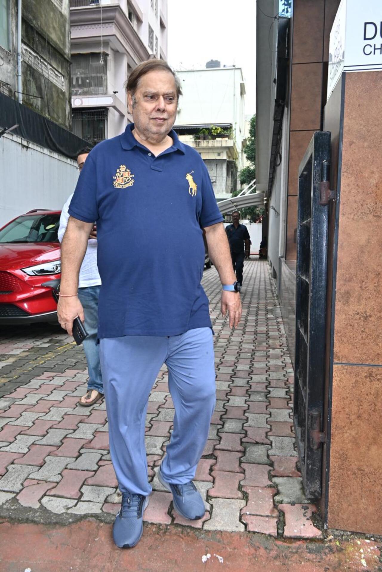 David Dhawan was all smiles as he got papped in the city