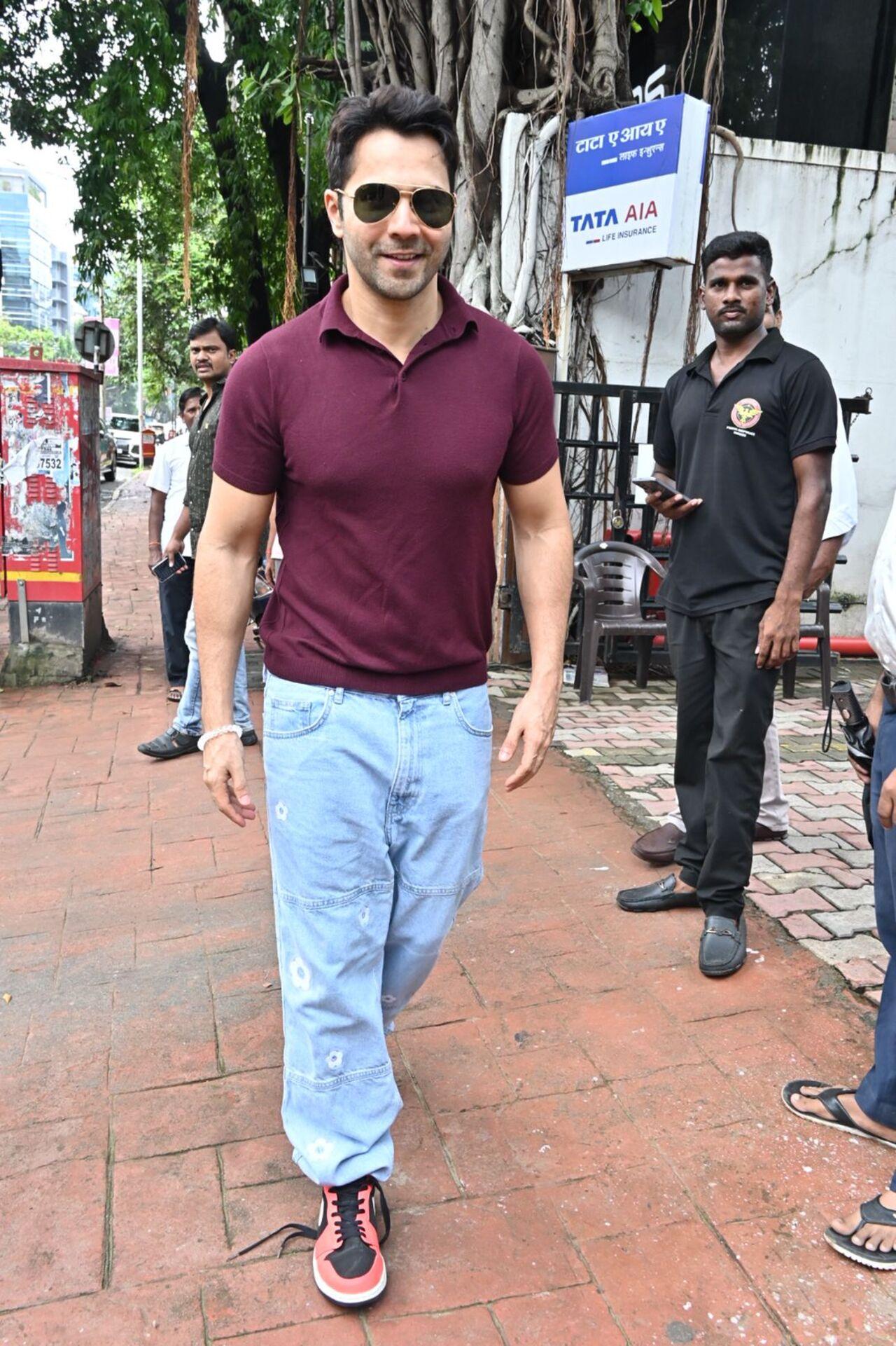 New father, Varun Dhawan looked fresh as he got clicked in the city today