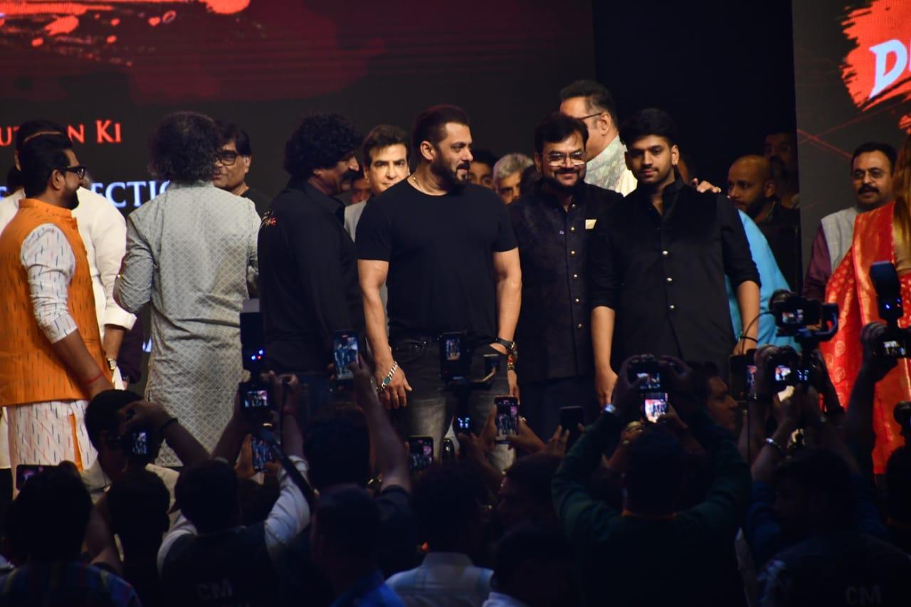 The highly anticipated trailer for the Marathi film Dharmaveer 2 has just been released and Bollywood superstar Salman Khan arrived to celebrate the launch