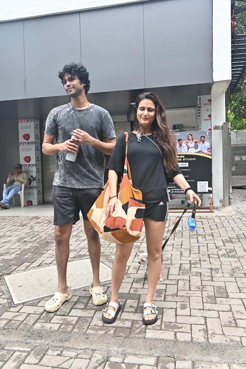 New duo Babil Khan and Fatima Sana Shaikh were spotted enjoying a quiet evening together