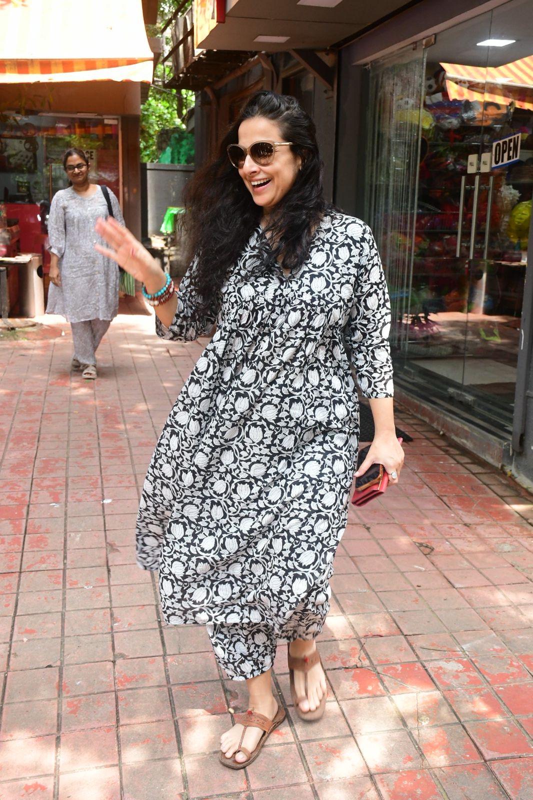 Vidya Balan was spotted in high spirits out and about in the city. The actress' new car also arrived to make her day even more special!