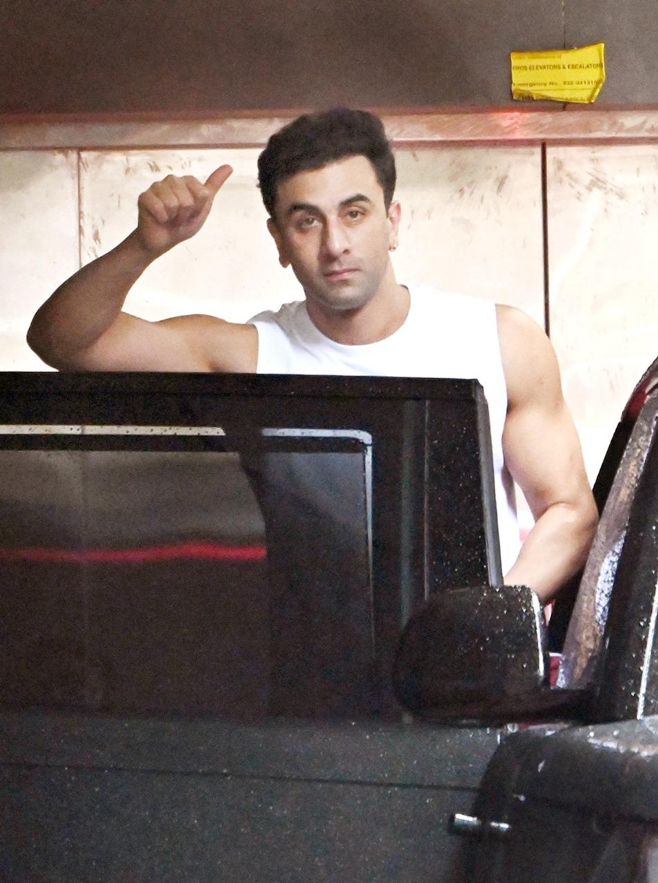 Ranbir Kapoor was spotted around the city looking buff as ever!