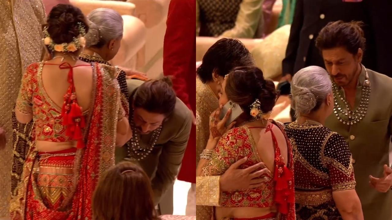 K3G Reunion! Shah Rukh Khan touches Amitabh and Jaya Bachchan’s feet at Anant Ambani-Radhika Merchant’s wedding 